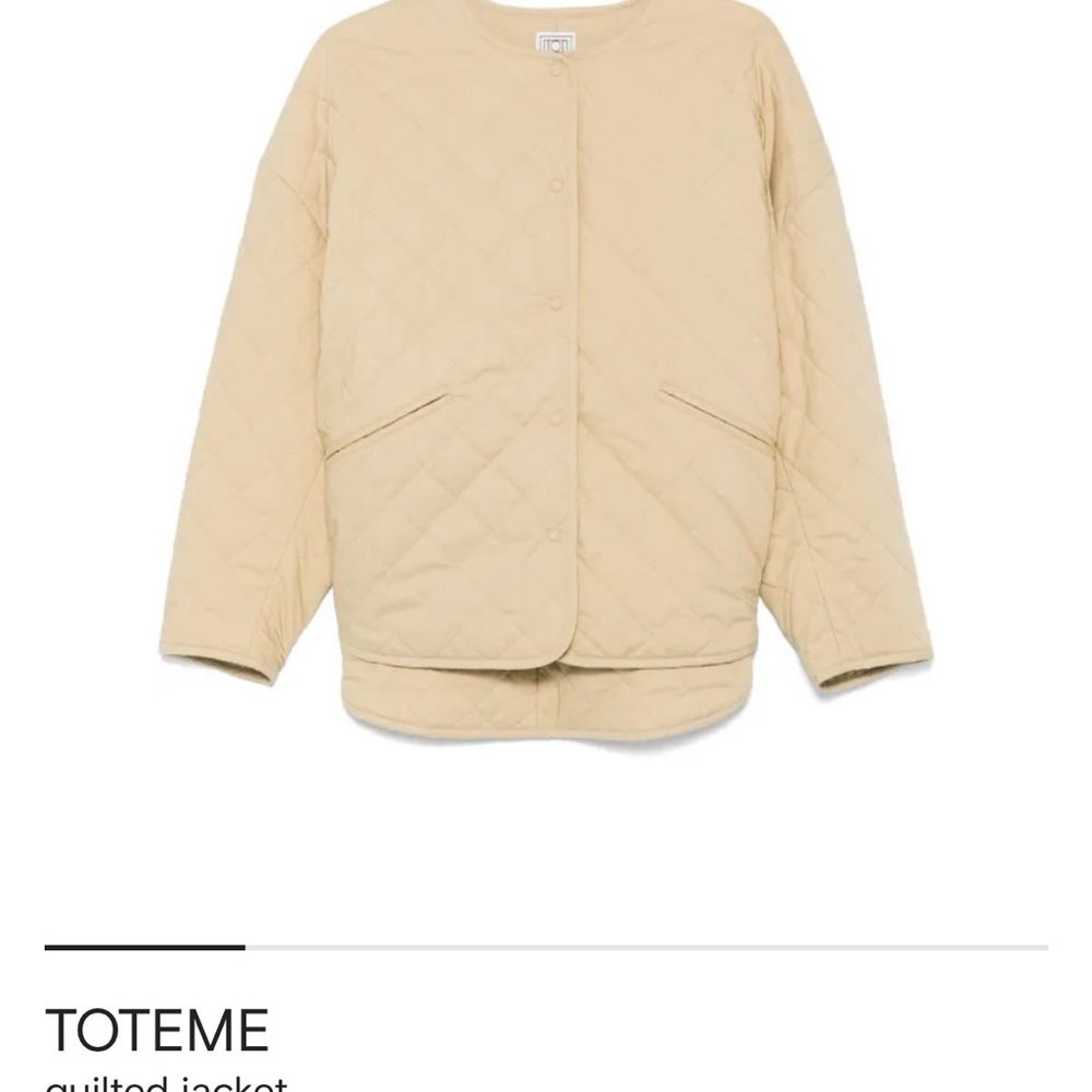 Toteme Quilted Jacket in Light Tan NWT